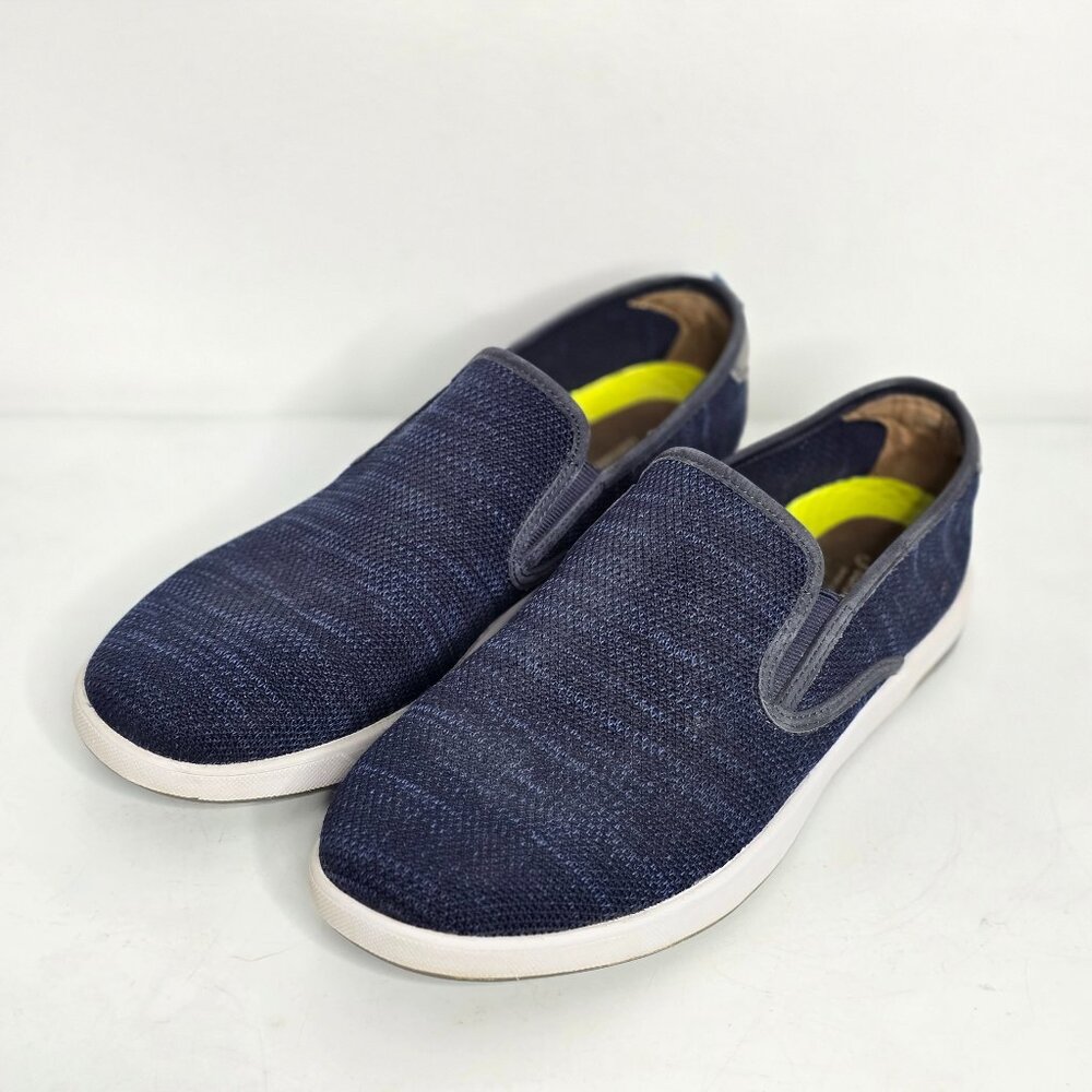 Florsheim Comfortech Shoes Size 12 M Crossover Knit Slip on Blue Casual 11973